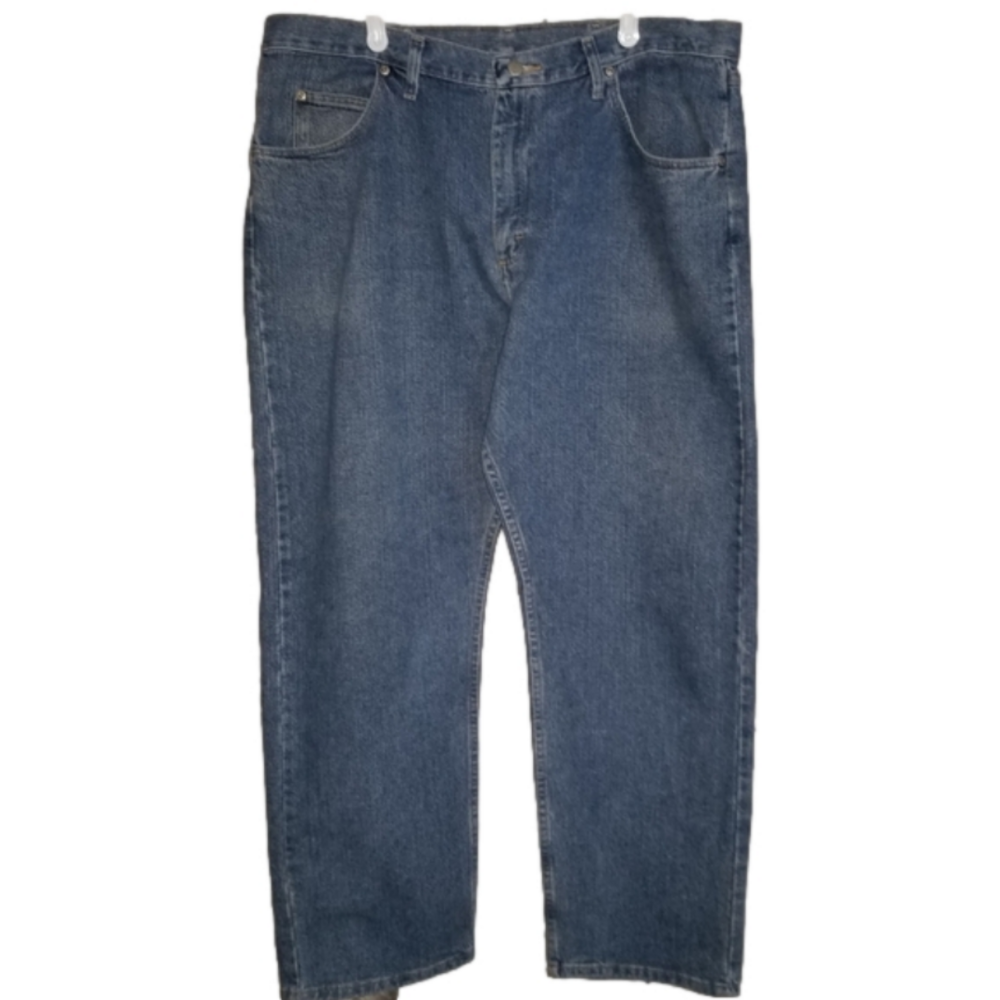 Wrangler Mens Straight Leg Light Blue Jeans Label 38x30